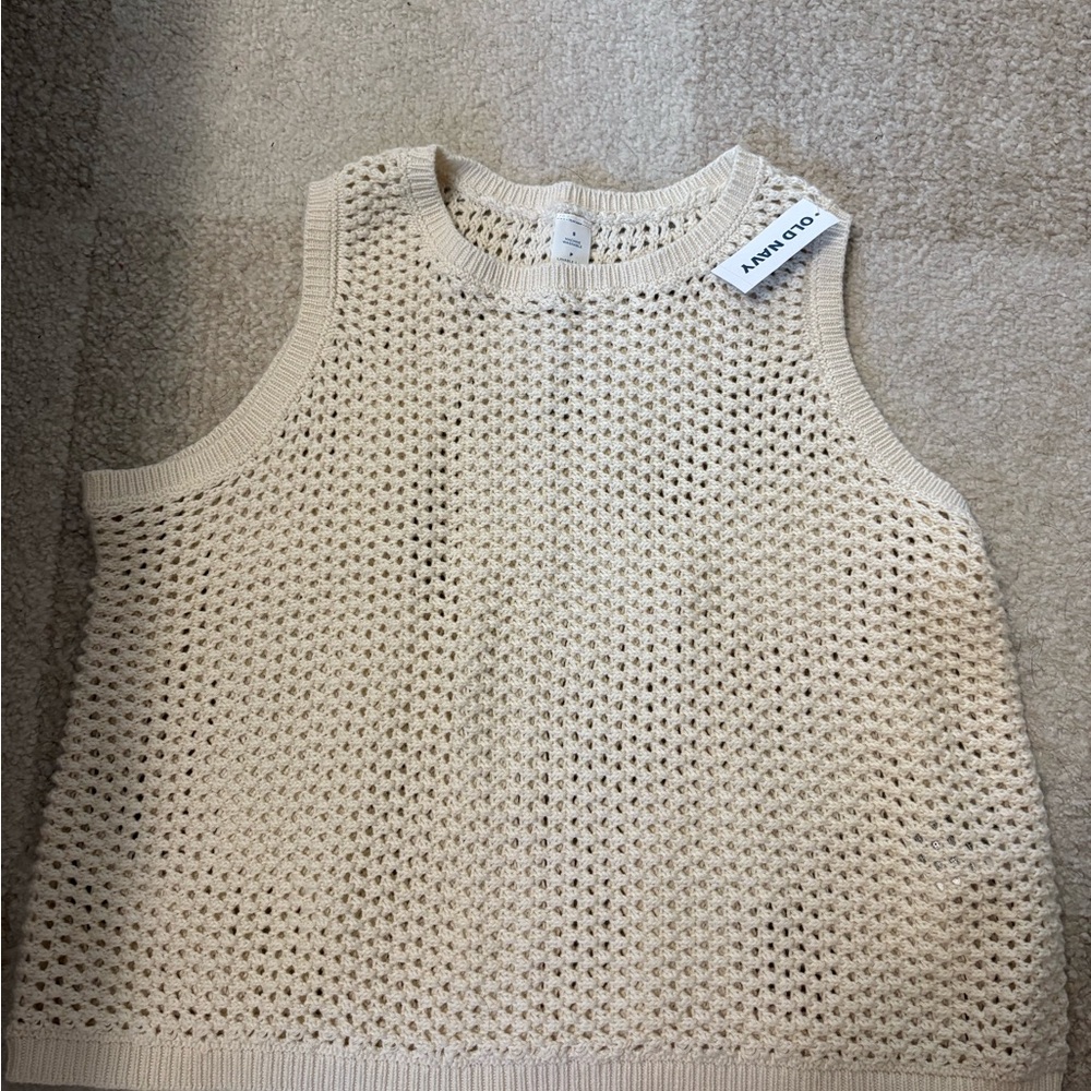 Old Navy Beige Knit Tank Top